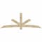 Ekena Millwork Alberta Rough Sawn Timber Gable Bracket, Douglas Fir, 108"W x 40"H x 4"D x 6"F, 9/12 Pitch GBW108X40X0406ALB00RDF - alternate 1